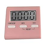 Eieruhr Stoppuhr Mit Lauter Alarm und Großes Display,Zeitschaltuhr Digital Küche Timer Magnetische Kochen Countdown-Alarm Schlaf Stoppuhr Uhr Home Multifunktionale Werkzeuge Küchentimer Digital (Rosa)