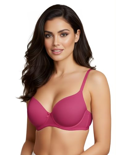 Image of Saforia Cuddlecot Cotton Padded T-Shirt Bra for Women | Wire-Free Full Coverage Bra | Breathable Soft Cotton Everyday Bra | Seamless Comfort Innerwear