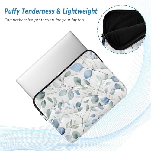 Funda para portátil de 13-14 pulgadas Eucalyptus Blue Leave miniatura 5