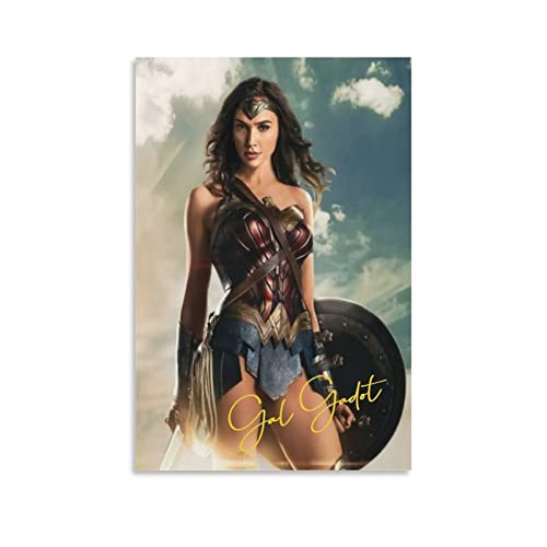 Poster Gal Gadot deco murale salon pittura camera da letto toile 60x90