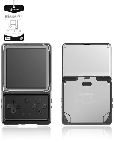 Funda para Anbernic RG Rotate carcasa de TPU suave protectora contra impactos color negro