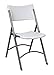 Office Star Resin Multi-Purpose Sqaured Folding Chair with Grey Accents, Set of 4