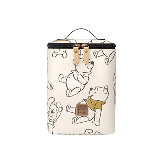 Petunia Pickle Bottom Baby Cooler Bag | Perfect for Baby Bottles and Snacks | Insulated & Reusable Bottle Cooler and Baby Holder | Disney Baby | Winnie the Pooh