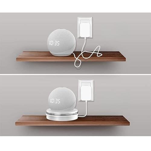 Yctze Plazo Base de Altavoces para el 4to y 5 ° - Soporte de Altavoz Simple y Ahorrador de Espacio con Almacenamiento sin Pérdida de Calidad de Sonido en Blanco