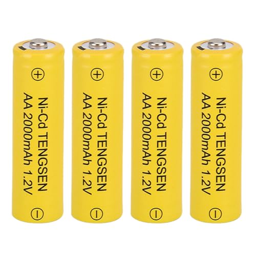 Juego de baterías recargables, baterías AA | Baterías de juguete eléctricas reutilizables Baterías recargables de 2000 mAh - Batería de larga duración, juego de 4 para parlantes, controles remotos, li