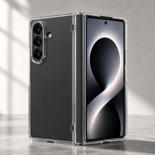 Image of amazon basics Transparent Clear Case for Samsung Galaxy Z Fold 8 Ultra, Slim Shockproof Hard PC Back Protection Cover (Clear)