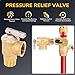 KAINGA Tankless Water Heater Service Valve Kit, 3/4 Inch IPS Isolator Set with Pressure Relief Valve, Hot & Cold Shut-Off Valves, Lead-Free Premium Brass, Compatible with Rheem, Rinnai, Navien