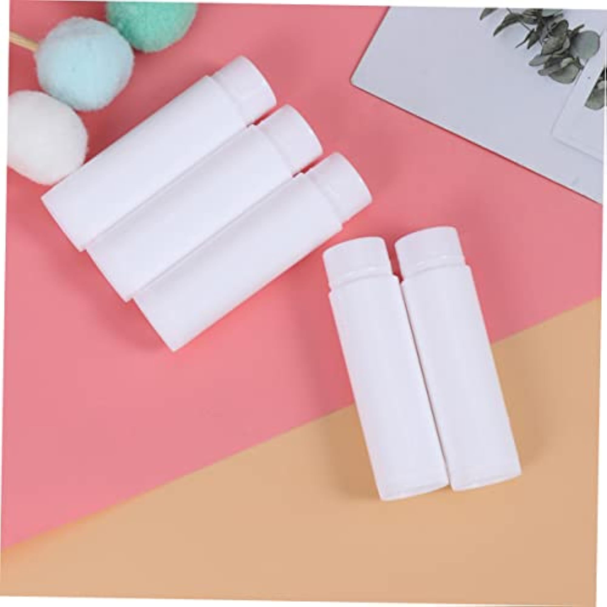 30pcs Storage Tubes White Plastic Containers
