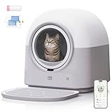 【HHOLOVE】 全自動猫トイレ 猫 自動トイレ 猫トイレ 自動清掃 AI搭載センサー（ 挟み込み防止 ） PIR検知 多頭飼い対応 大容量 ダブル脱臭 自動脱臭 お留守番 遠隔操作 アプリ連携 iOS/Android対応 飛び散らない 取り外し可能 日本語対応 日本語説明書付き 簡単お手入れ Pro (猫砂マット・消臭アロマ・ゴミ袋付き)