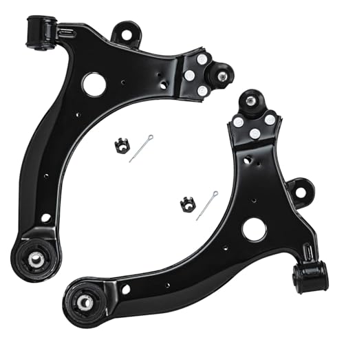 Image of Detroit Axle - Front 8pc Suspension Kit for Chevrolet Impala Monte Carlo Pontiac Grand Prix Buick LaCrosse Allure, 2 Lower Control Arms 2 Outer Tie Rod Ends 4 Front & Rear Sway Bar Links Replacement