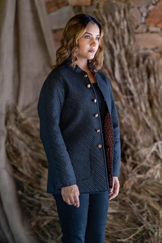 Image of Reversible Jacket for Women | Double Sided Quilted Jacket | Reversible Winter Jacket for Women | Stylish Ethnic Printed Jacket | Warm & Comfortable Casual Outerwear