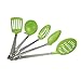 Cook's Corner 5 Piece Kitchen Utensil Set Color: Green
