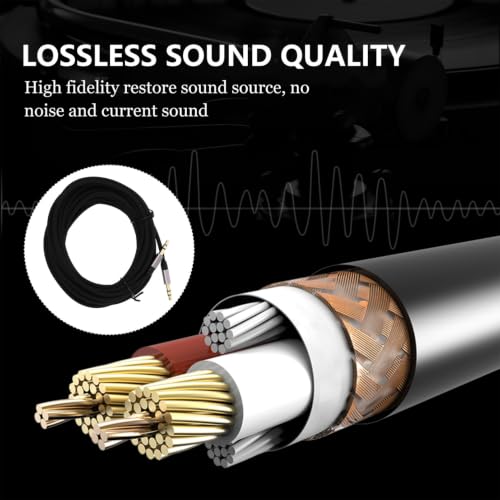 Cable de audio macho a macho Jack de nylon Housoutil miniatura 6