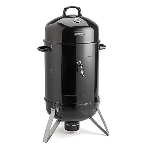Cuisinart COS-116 Vertical Charcoal Smoker, Black