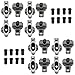 ECCPP DM-SS3501538 Engine Rocker Arm Fits For SBC 305 350 400 Small Block For Chevy Roller Rocker Arm 1.50 Ratio 3/8