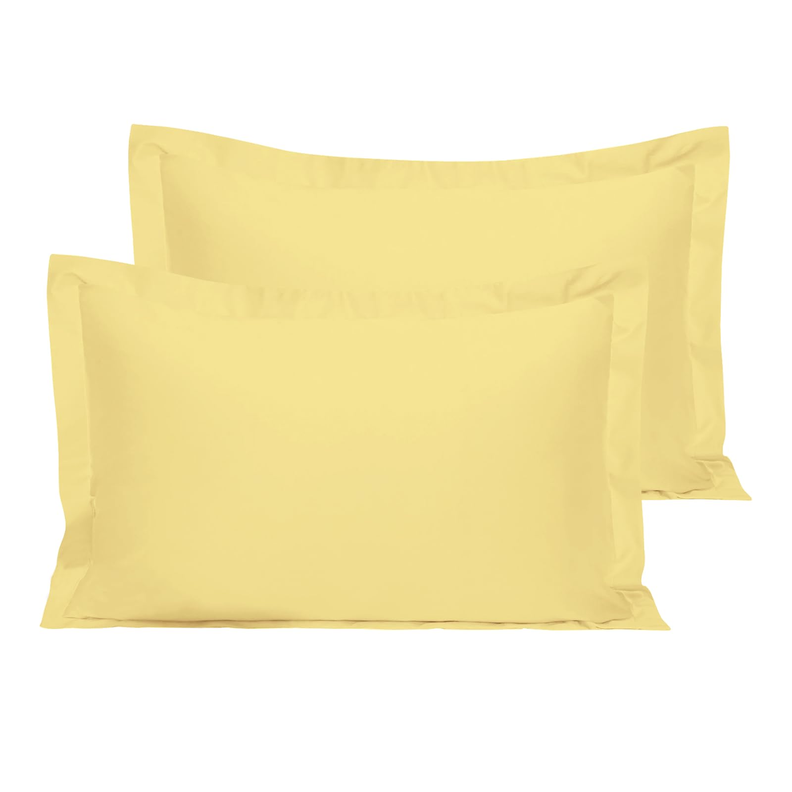 Pizuna Cotton Percale King Oxford Pillow Cases 2 Pack 50x90cm Mellow Yellow โ image 1