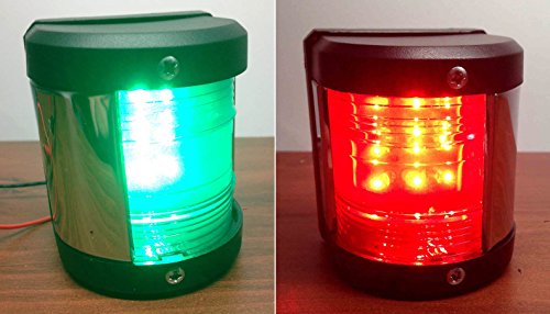 Pactrade Marine Boat Green Starboard and Red Port Side LED Navigation Light