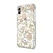 Kate Spade Floral iPhone X/XS Case - Slim, Bumper Protection, Blossom Pink/Gold with Gems
