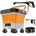 Cordless Pressure Washer 775PSI, Battery Powered Pressure Washer with 4.0Ah Battery, Portable Power Washer with 6-in-1 Nozzle 3.4Gal Tank, 7 Adjustable Levels 16ft Hose for Car Patio Cleaning