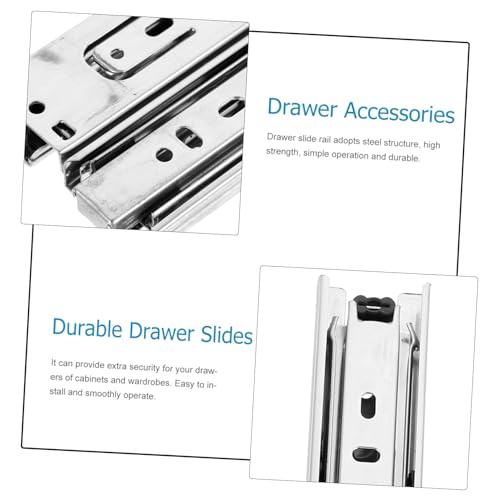 Rails tiroir robustes installation facile Toddmomy en acier durable
