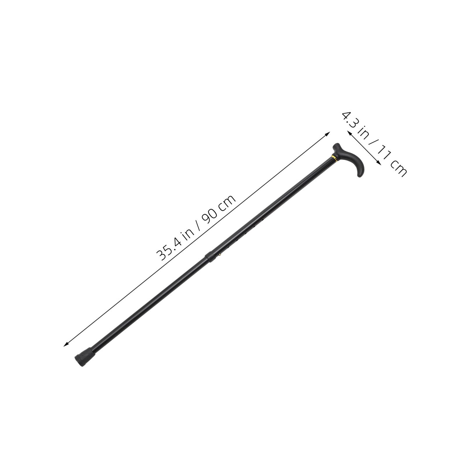 Bastón Plegable de Aleación de Aluminio Ajustable Altura para Personas Mayores con Base Antideslizante y Mango Ergonómico 2 Unidades Ideales para Senderismo Viajes y Paseos