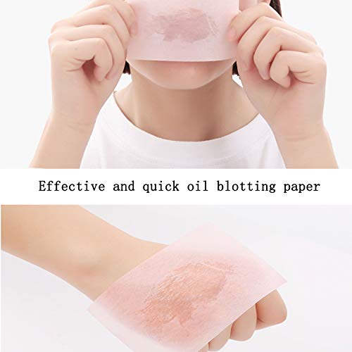Oil Blotting Sheets, 400 Sheets Oil Absorbing Tissues, 3.5 x 2.4 Inch Premium Translucent Oil Blotting Paper Sheets,for Facial Skin Care & Make Up