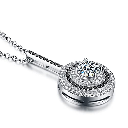 Bijoux colliers et pendentifs ronds en argent 925 authentique - 4