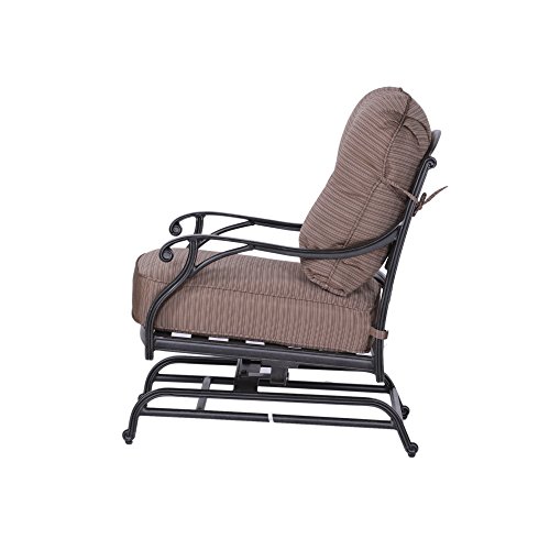 Patio Sparta Luxury High Back Club Motion Chair With Cushion For Outdoor Or Living Room Furniture #TOP2