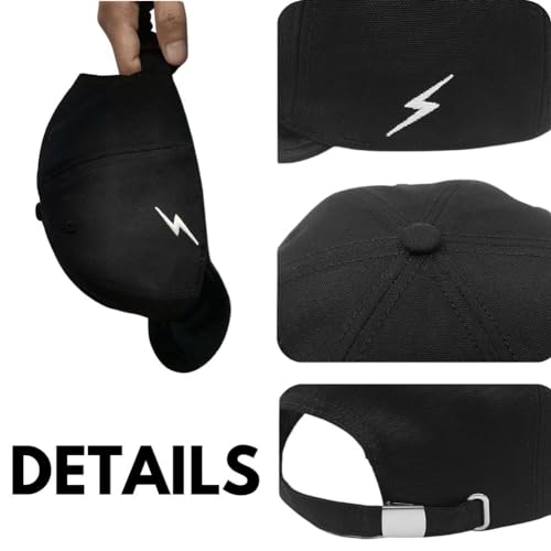 Image of FASHIXD XXL Up-Turn Short Brim Baseball Cap for Men Short Bill Trucker Hat Casual Peaked Cap