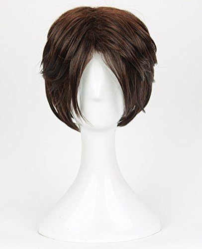 Fantasy Squall Leonhart Wig Short Brown Cosplay Costume Fashion Hair Full Wigs Party