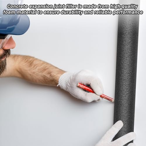 Image of Leyndo 12 Pcs 2 inch x 25.4 inch Long Backer Rod Closed Cell Caulking Filler Rope Concrete Crack Filler Expansion Joint Strips Caulk Saver Foam for Joints Crack Filling(Black)