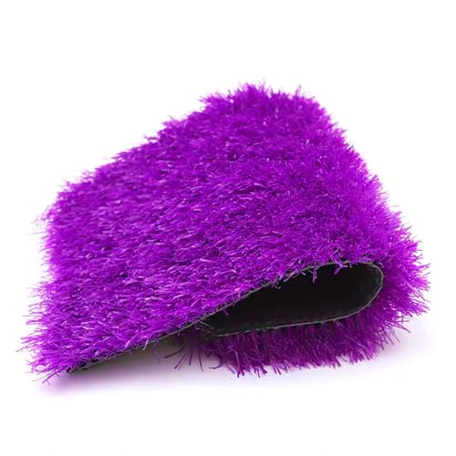 Césped artificial de alta densidad con agujeros de drenaje, tapete realista de césped sintético para parques infantiles y jardines