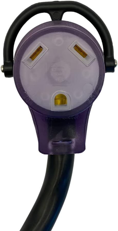 RV Camper Electric Extension Cord With Pull Handles and Lighted Ends, 30 Amp - 25 Ft