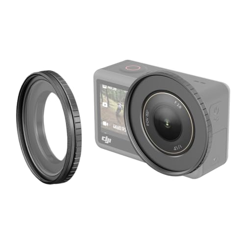 49mm Lens Filter Adapter Mount for DJI Osmo Action 4, Snap On Metal Filter Holder Bracket, for DJI Osmo Action 4 Filter Accessories (Only Adapter Ring)