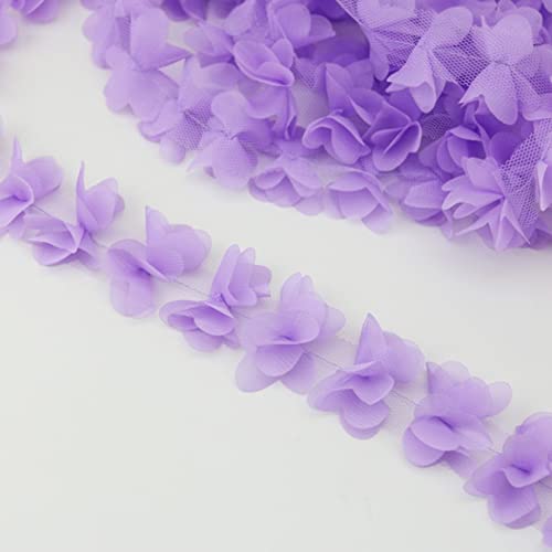 Butterfly Chiffon Lace Fabric Mesh Ribbon For Sewing Fabric Diy Crafts Hat Making Wedding Party Dress Embellishments #TOP11