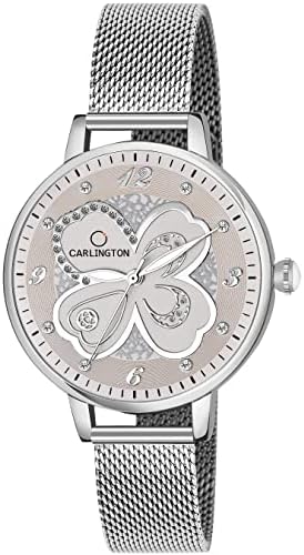 Carlington Elite Analog Ladies Watch for Women with Mesh Strap | Quartz Wrist Watch for Girls | Watch for Daily Wear, Office, Party & Casual Use - CT 2019