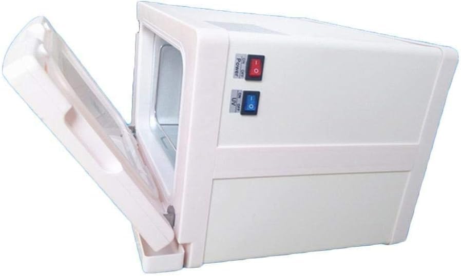 Mini Scaldasalviette 2-in-1 UV Ultravioletto Sterilizzatore Armadio Unghie Strumenti per Manicure Disinfezione per Salone di Bellezza Barbiere, White