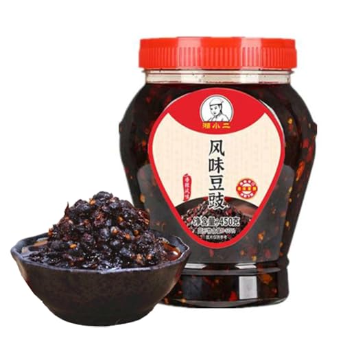 DAMAICHUHAI Salsa di Fagioli Neri Fermentati Aromatizzata – 450g, Ricetta Asiatica Autentica, Perfetta per Carne, Pesce, Verdure e Wok