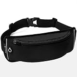 MYCARBON Fanny Packs for Women and Men Water Resistant Waist Pack for Men,Close Fitting Money Belt for Travel,Adjustable Waist Purse Bum Bag Fits Most Size Phone for Travelling Hiking Jogging Running