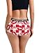 Morvia 3-Pack Women's Boxer Boyshorts Red Lip Heart Checkered Print Graphic Design Colorful Fashion Comfort Elastic Fabric