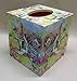 Handmade Decoupage Wood Tissue Box Cover, Country House