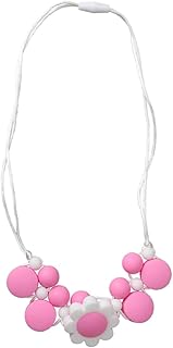ibasenice Brinquedos Para Bebês Brinquedos Rosa Colares Rosa Brinquedos Infantis Brinquedos De Silicone Colares De Mastigar Brinquedos Para Bebês Colar De Mastigar Gargantilha Rosa Colar
