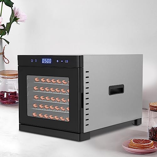 Dörrautomat Lebensmittel-Dehydrator 700W – für vollmundige Snacks und gesunde Ernährung. Mit runden Ecken, klarsichtigem Fenster und praktischem Zubehör. Ideal für Obst, Gemüse, Fleisch und mehr! – Bild 4