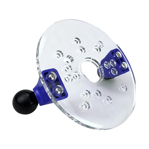 Base de défonceuse avec double poignées - Base fixe pour menuiserie - Plaque de base en acrylique transparent