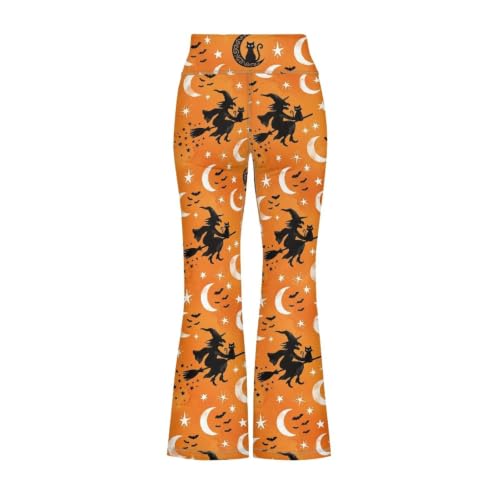 Image of Girls Flare Leggings 5-14T Cute Bell Bottoms for Girl Yoga Pants for Gym