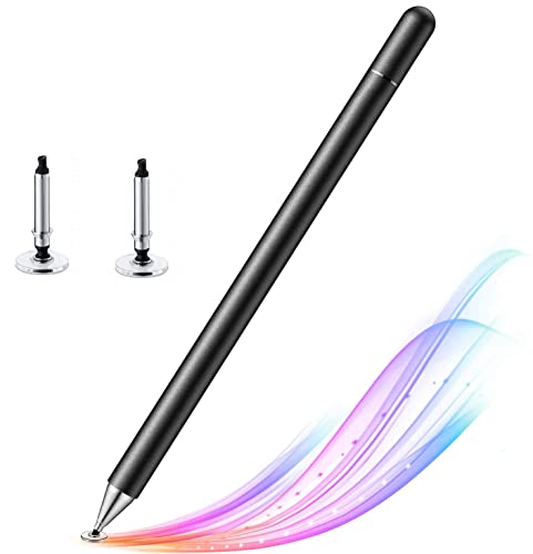 Image of Dyazo Capacitive Stylus Pen for All Touch Screens Devices, Fine Point, Lightweight Aluminum Body Compatible with All Android & iOS Smart Mobile Phones & Tablets (Black)