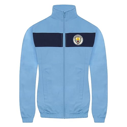 Manchester City FC Official Soccer Gift Boys Jacket & Pants Tracksuit Set2