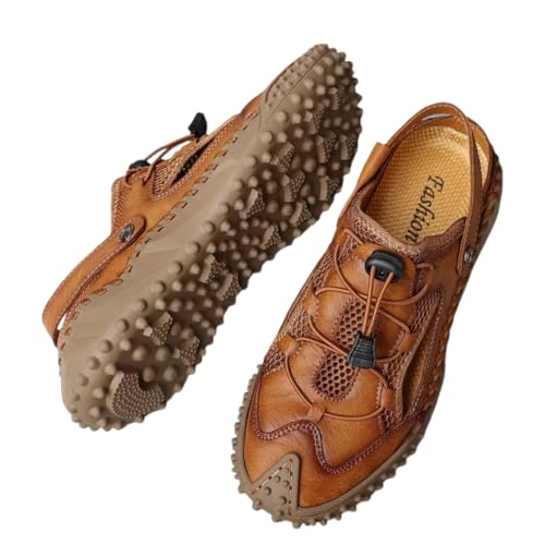 Draven Genuine Leather Sandals, Leather Sandals Beach Sandals Men's Summer Breathable Soft Sole