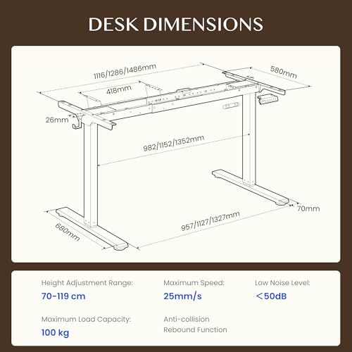 E1 PRO Scrivania Regolabile in Altezza con 2 Motori con Memoria Automatica Intelligente Standing Desk Scrivania Elettrica Scrivania Motorizzata - Scrivania Gaming - Immagine 1