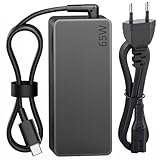 Sunydeal USB C Ladegerät 65W Laptop Ladekabel für Lenovo Thinkpad Touch Yoga Chromebook Huawei HP Spectre ASUS Acer Dell Samsung Surface MacBook Type C Charger Netzteil mit PD 3.0 QC Schnellladegerät